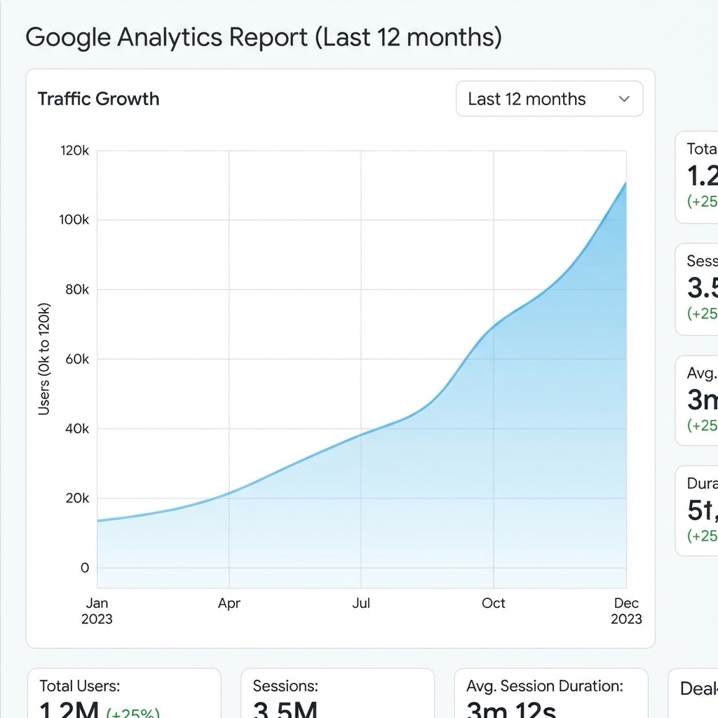 Google Analytics Report - Traffic Growth